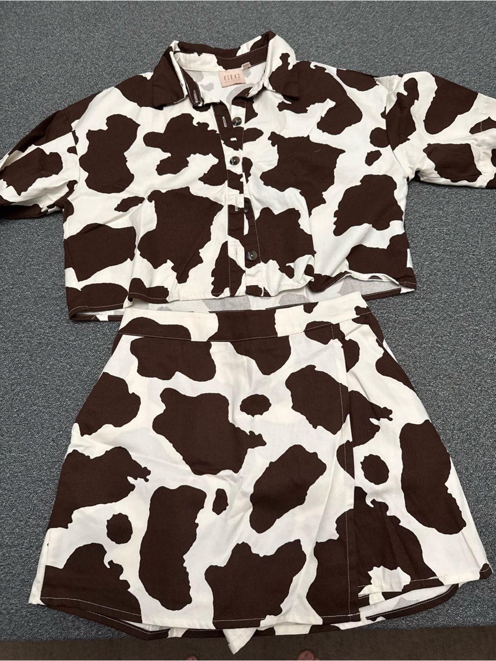 Woman Brown & White Cow-Print Sleeveless Jumpsuit